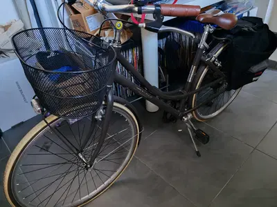 BICICLETTA DA DONNA COLORE GRIGIO SCURO - LOTTO 46