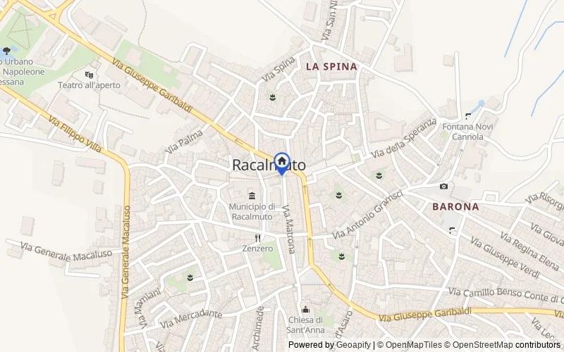 Mappa della zona: Via Stazione, 92020, Racalmuto, Agrigento