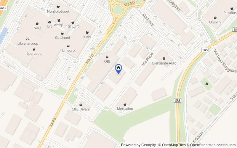 Mappa della zona: Via Piave, 22, 65010 Sambuceto PE, Italia, San Giovanni Teatino, Chieti