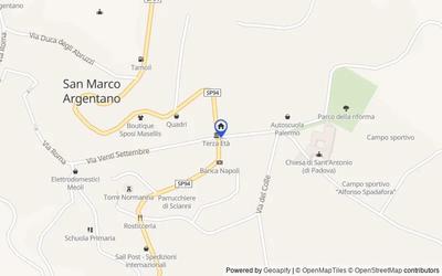 Mappa della zona: Contrada Piparo, 87018, San Marco Argentano, Cosenza