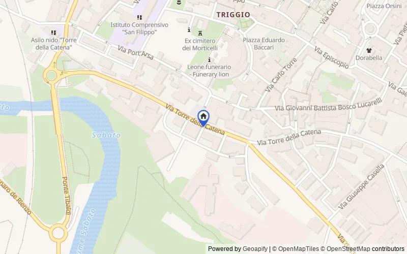 Karte der Umgebung: Via Torre della Catena, 82100, Benevento, Benevento
