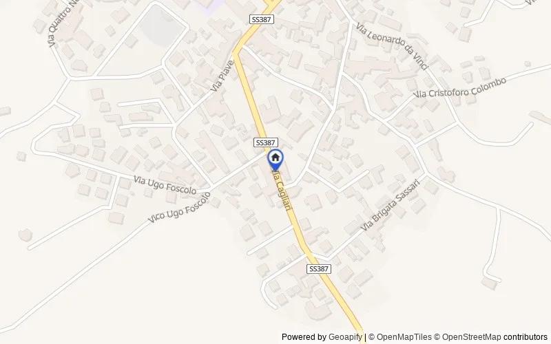 Mappa della zona: Via Cagliari nn. 56/58, 09010, Sant'Andrea Frius, Sud Sardegna