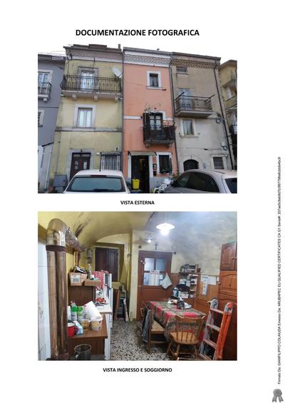 fabbricato adibito a civile abitazione con annessa cantina