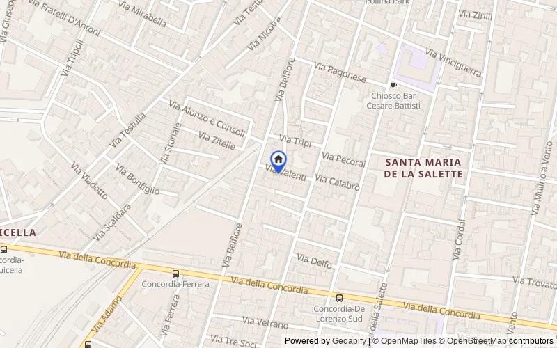 区域地图：Via Valenti, 15, 95121 Catania CT, Italia, 95121, Catania, Catania
