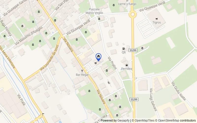 区域地图：Via Novara, 85, 28074 Ghemme NO, Italia, 28074, Ghemme, Novara