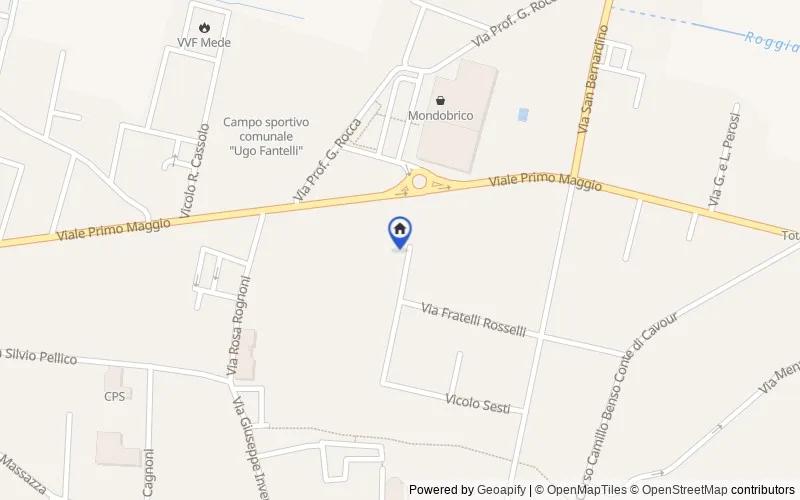 Mappa della zona: Vicolo Sesti, 35, 27035, Mede, Pavia