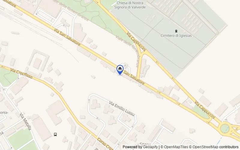 Mappa della zona: Via S. Salvatore, 49, 09016 Iglesias CI, Italia, 09016, Iglesias, Sud Sardegna
