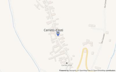 Mappa della zona: Via Inserra, 24, 14020 Cerreto D'asti AT, Italia, Cerreto d'Asti, Asti