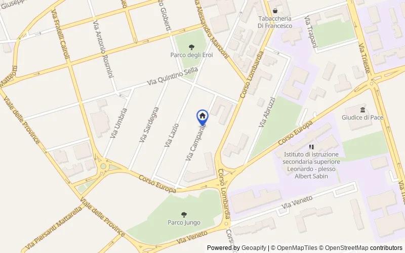 Karte der Umgebung: Via Campania, 95014 Giarre CT, Italia, 95014, Giarre, Catania