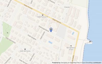 Mappa della zona: Lido delle Nazioni, Viale Jugoslavia, Comacchio, Ferrara