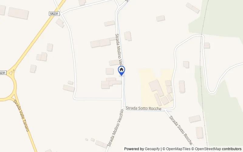 Mappa della zona: Strada Molino Vecchio, 7, Costigliole d'Asti, Asti