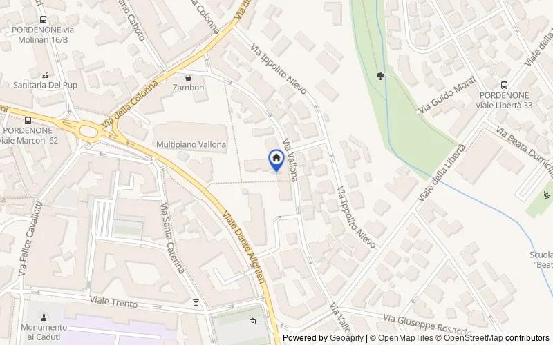 Mappa della zona: Via Vallona, 48, 33170 Pordenone PN, Italia, 33170, Pordenone, Pordenone