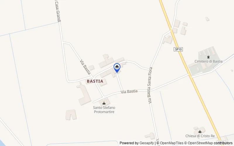 Karte der Umgebung: Via della Bastia, 8, Ponte a Elsa 50053 Bastia FI, Italia, Empoli, Firenze