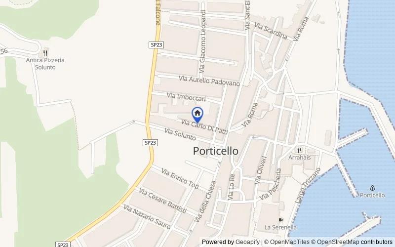 Mappa della zona: C.DA CARLO DI PATTI, 90017, Santa Flavia, Palermo