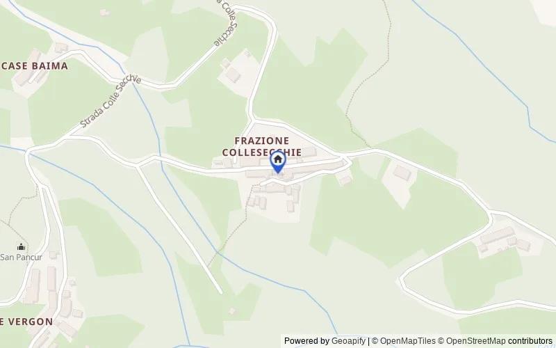 Mapa de la zona: Strada Colle Secchie, 30, 10070 Colle Secchia TO, Italia, Corio, Torino