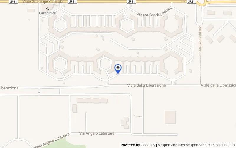 Map of the area: Piazza Giambattista Tedesco, 12, 74123 Paolo VI TA, Italia, Taranto, Taranto