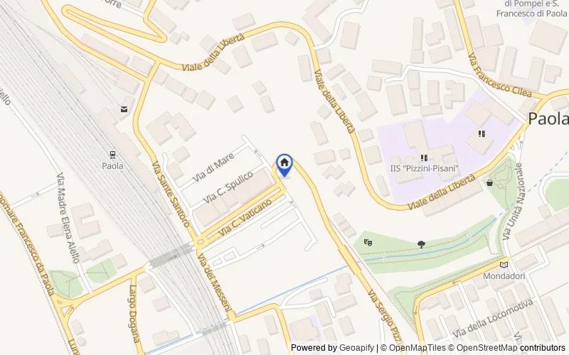 Mappa della zona: Via S. Leonardo, 23, 87027, Paola, Cosenza
