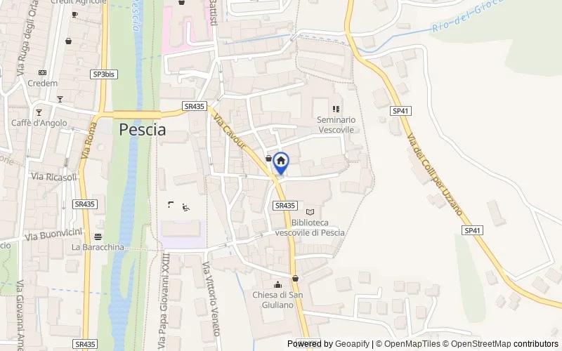 区域地图：Via della Cattedrale, 1, 51017 Pescia PT, Italia, Pescia, Pistoia