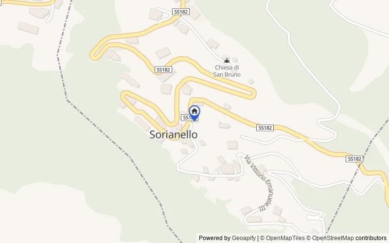Karte der Umgebung: Contrada Savini, Contrada Savini, via Nazionale, 4, 89831, Sorianello, Vibo Valentia