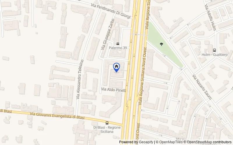 区域地图：Viale della Regione Siciliana Nord Ovest, 2250, Palermo, Palermo