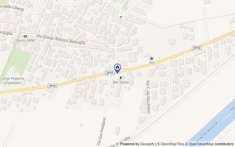 Mappa della zona: Via del Mare, 56019, Vecchiano, Pisa