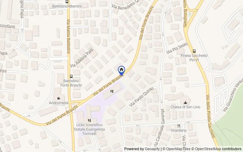 Mappa della zona: Via del Forte Braschi 90C E 90D, 00167 Roma RM, Italia, 00167, Roma, Roma