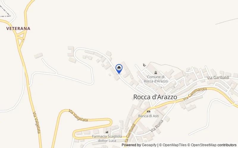 Mappa della zona: Via 20 Settembre, 24 14030 Rocca D'arazzo AT, Italia, Rocca d'Arazzo, Asti