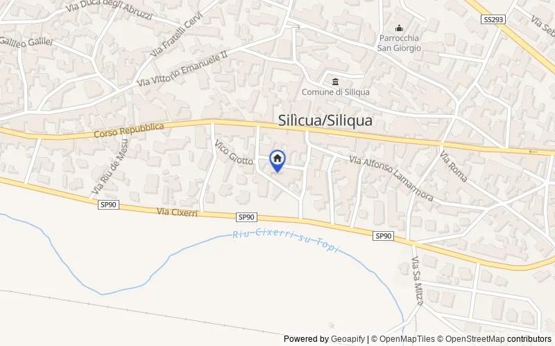 Mapa de la zona: Via Giotto n.11,13, 09010, Siliqua, Sud Sardegna