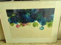 Lotto n.27QUADRO CON CORNICE "AZZORRE 99 X 72" FIRMA BENATI