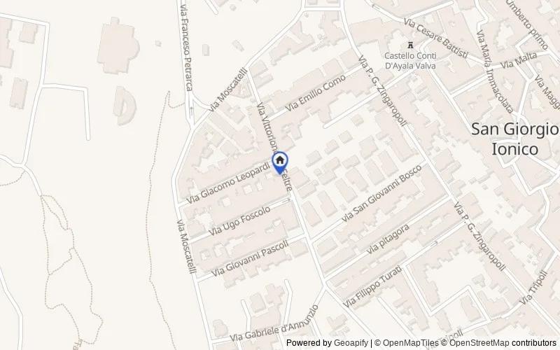 Mappa della zona: Via Vittorino da Feltre, 56, 74027 San Giorgio Ionico TA, Italia, San Giorgio Ionico, Taranto