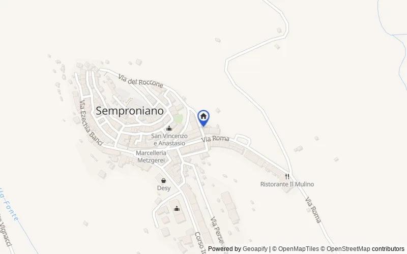 Mappa della zona: Via Del Roccone, 2, 58055 Semproniano GR, Italia, Semproniano, Grosseto