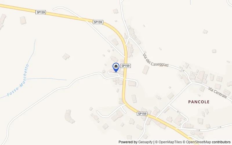 Mappa della zona: Via Provinciale Grossetana, 58054 Pancole GR, Italia, Scansano, Grosseto