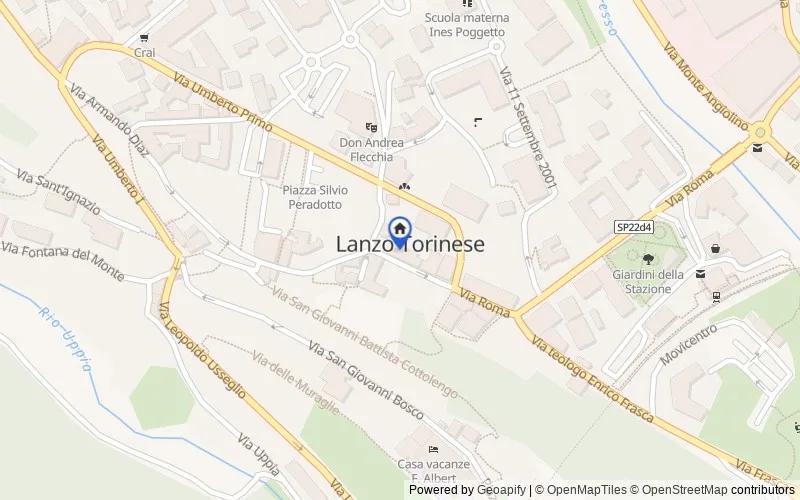 Map of the area: Via Cibrario, 13, 10074 Lanzo Torinese TO, Italia, Lanzo Torinese, Torino