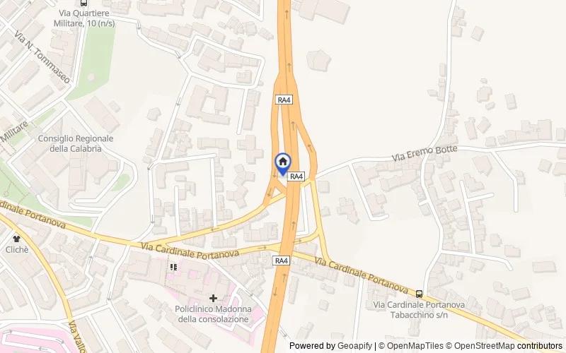 Mappa della zona: Via Caserta Crocevia, 29, 89124, Reggio di Calabria, Reggio di Calabria