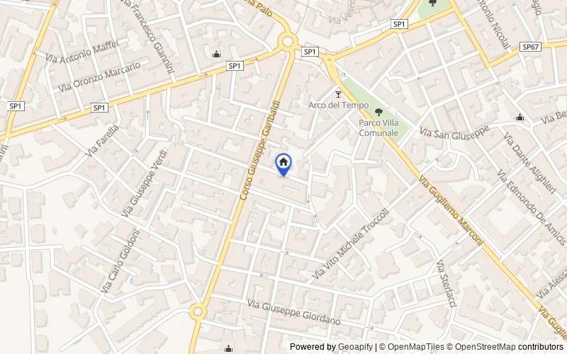 Mapa de la zona: Via Donato Fazio, Bitetto, Bari