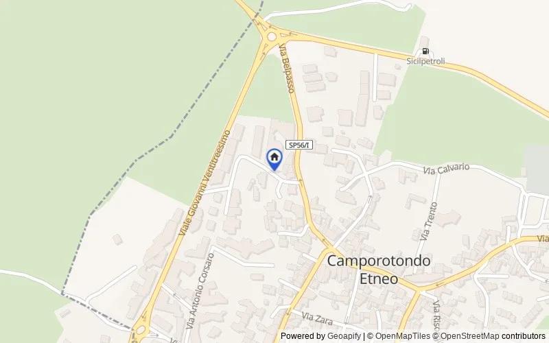 Mappa della zona: Via Etna, 12, 95040 Camporotondo Etneo CT, Italia, Camporotondo Etneo, Catania