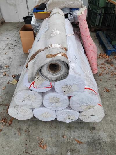 N.3 PALLET CONTENENTI MICROFIBRA, SINTETICO ETC. LOTTO 3