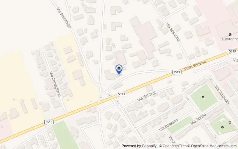 Mapa de la zona: Viale Venezia, 37, 33170 Pordenone PN, Italia, 33170, Pordenone, Pordenone