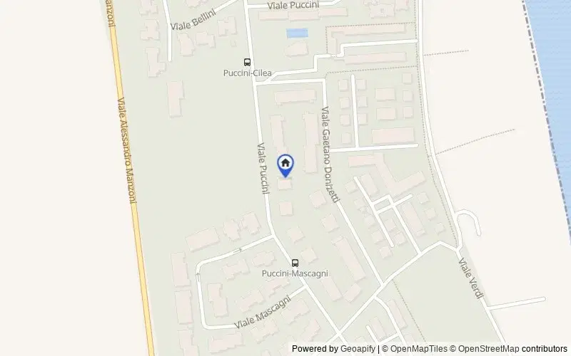 Mappa della zona: Viale Giacomo Puccini, 304, 48122 Lido Adriano RA, Italia, Ravenna, Ravenna