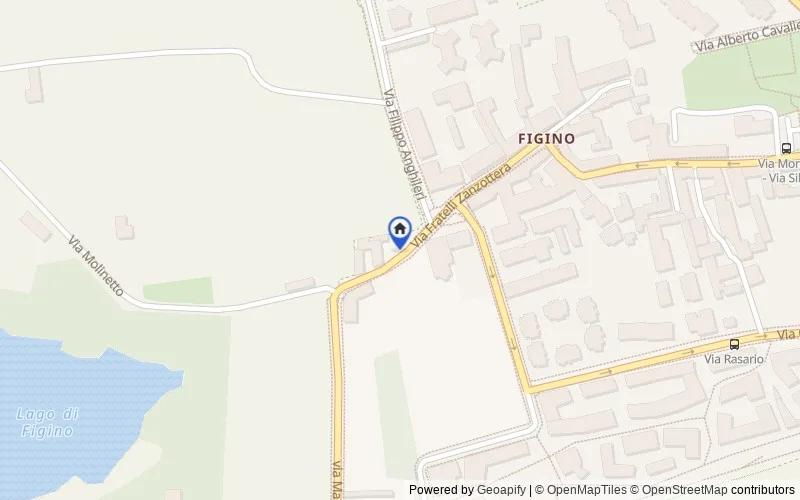 Carte du secteur : Via Filippo Anghileri, 10, 20153 Figino MI, Italia, Milano, Milano