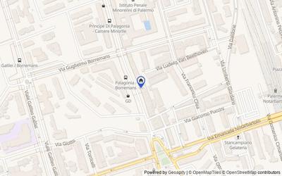 Mappa della zona: Via Principe di Palagonia, 53, 90145 Palermo PA, Italia, Palermo, Palermo