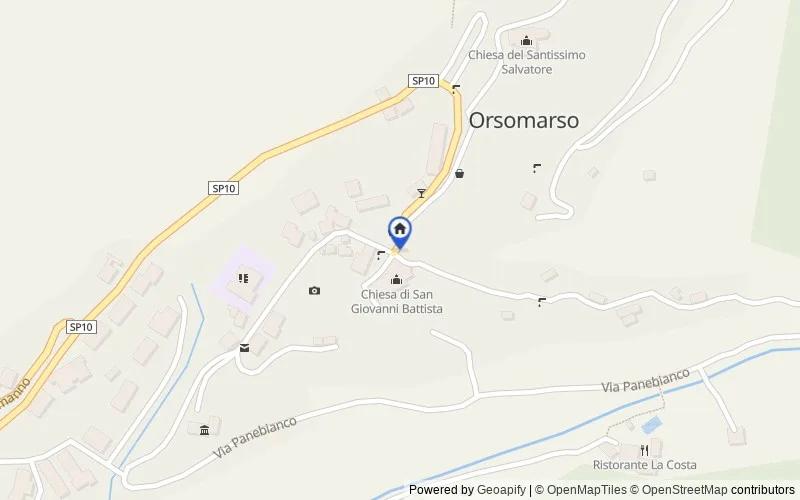 Karte der Umgebung: località Scorpari, 87020, Orsomarso, Cosenza