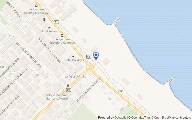 Mappa della zona: Lungomare Papa Giovanni XXIII, 65126 Pescara PE, Italia, Pescara, Pescara