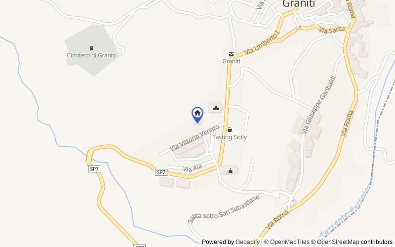 Map of the area: Graniti, 98036, Graniti, Messina