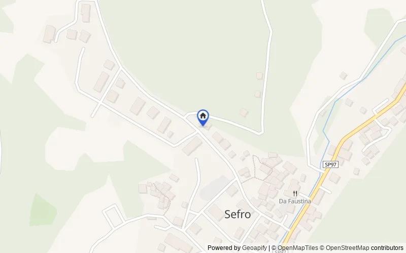 Carte du secteur : Via Castello, 18, 62025 Sefro MC, Italia, 62025, Pioraco, Macerata