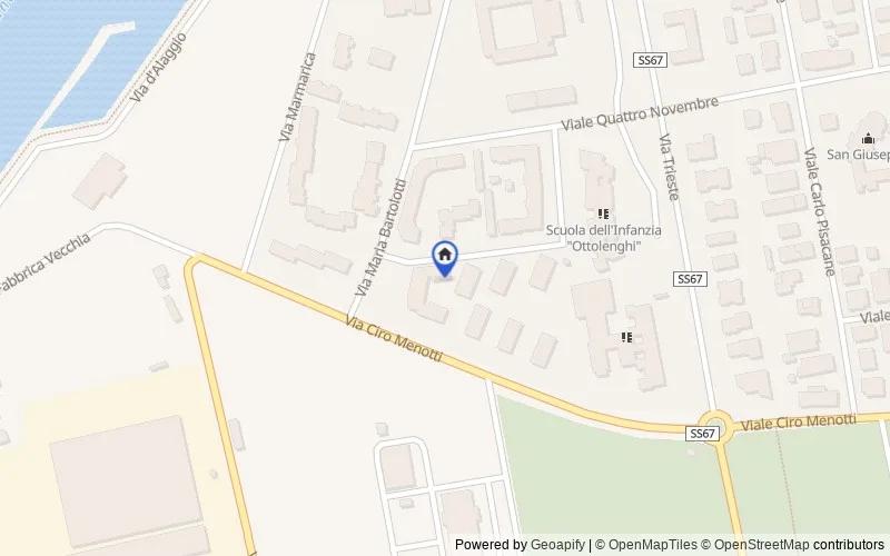 Mappa della zona: V.le Ciro Menotti, 93, 48122 Marina di Ravenna RA, Italia, Ravenna, Ravenna