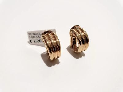 (Lotto n.1768) un paio di orecchini a clip in oro giallo 18 kt Weingrill gr. 12,80