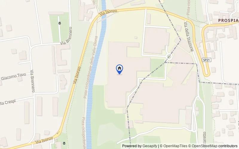 Karte der Umgebung: Via Isonzo, 36, 21057 Olgiate Olona VA, Italia, Olgiate Olona, Varese