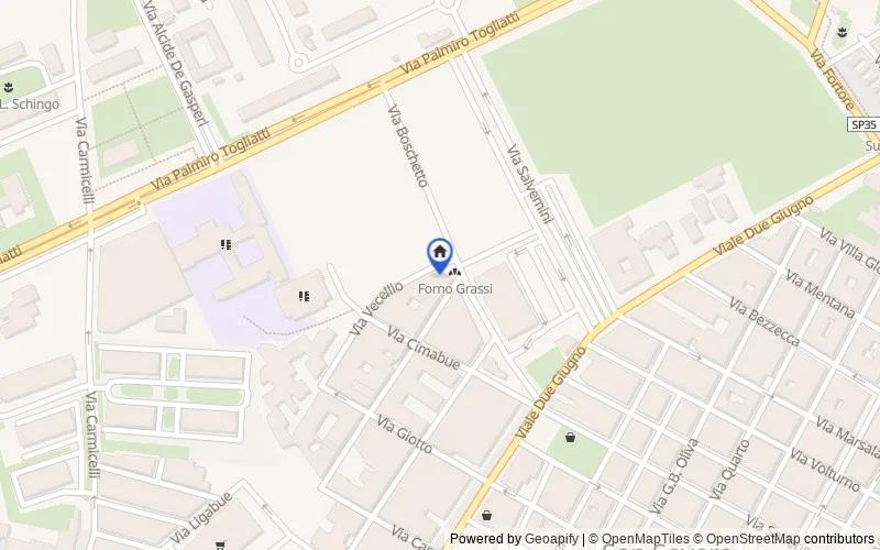 Karte der Umgebung: via Boschetto, 32, 71016, San Severo, Foggia