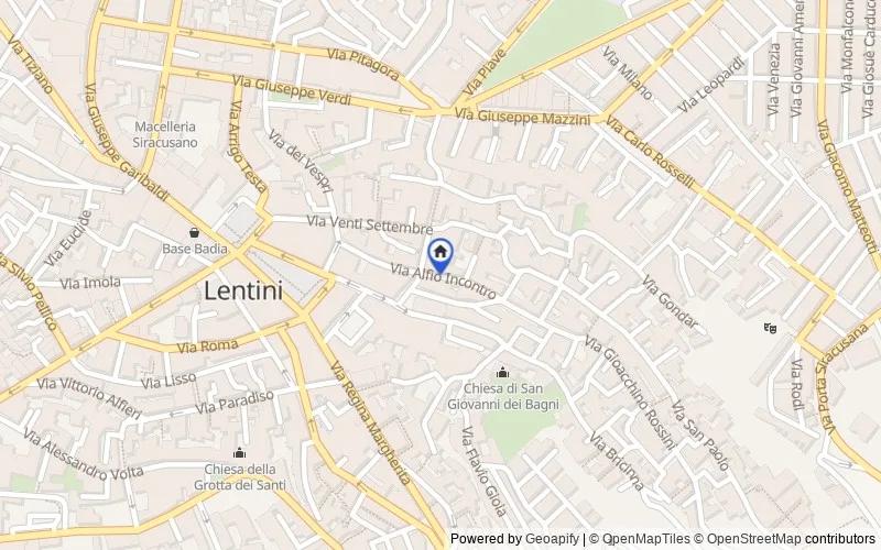 Mappa della zona: Via Alfio Incontro, 22, 96016 Lentini SR, Italia, Lentini, Siracusa
